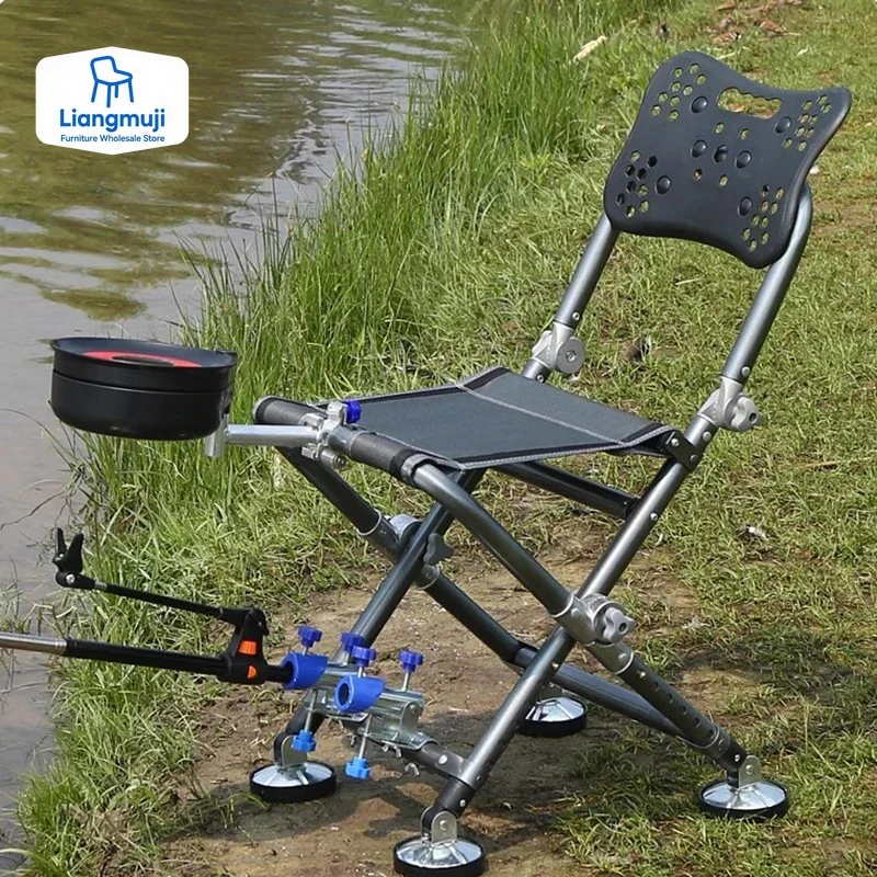 Hunting And Fishing Outdoor Chairs - Składane krzesło wędkarskie z funkcją leżanki,