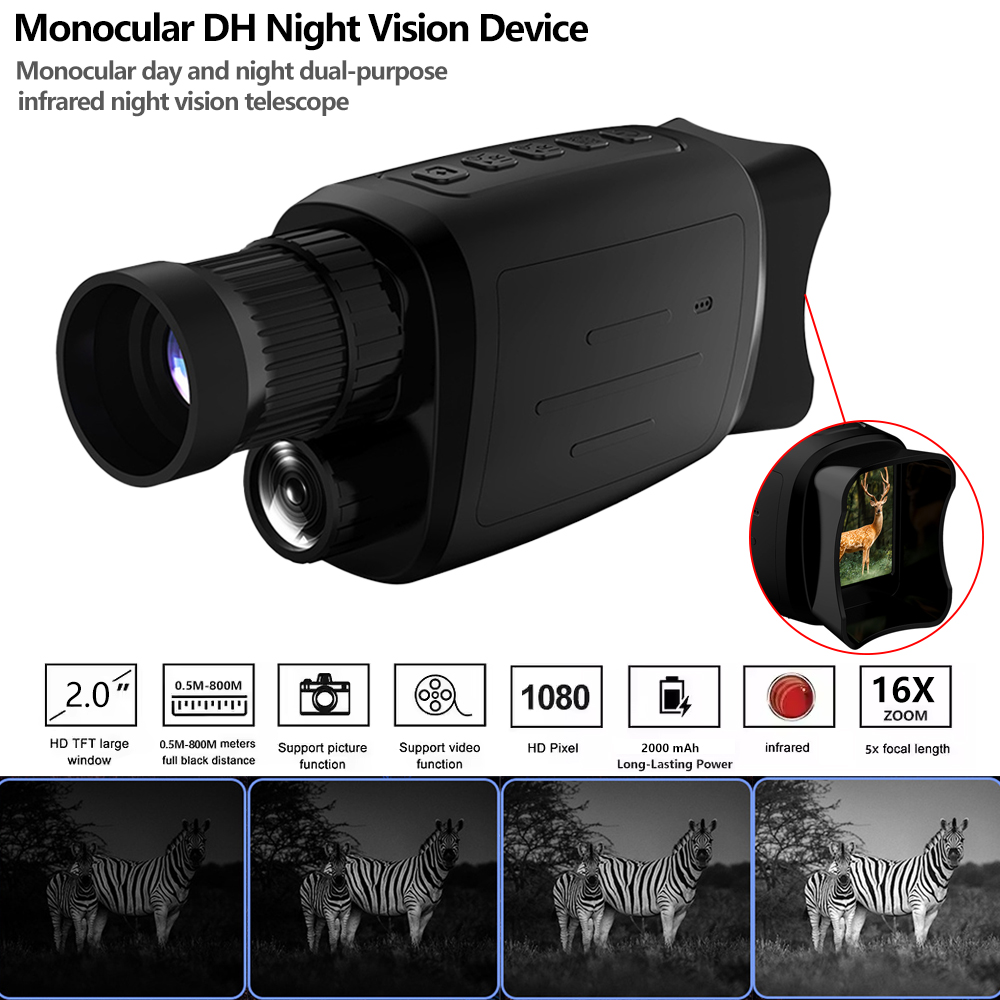 Outdoor Hunting Pictures - Monokularowe urządzenie noktowizyjne 1080P HD na
