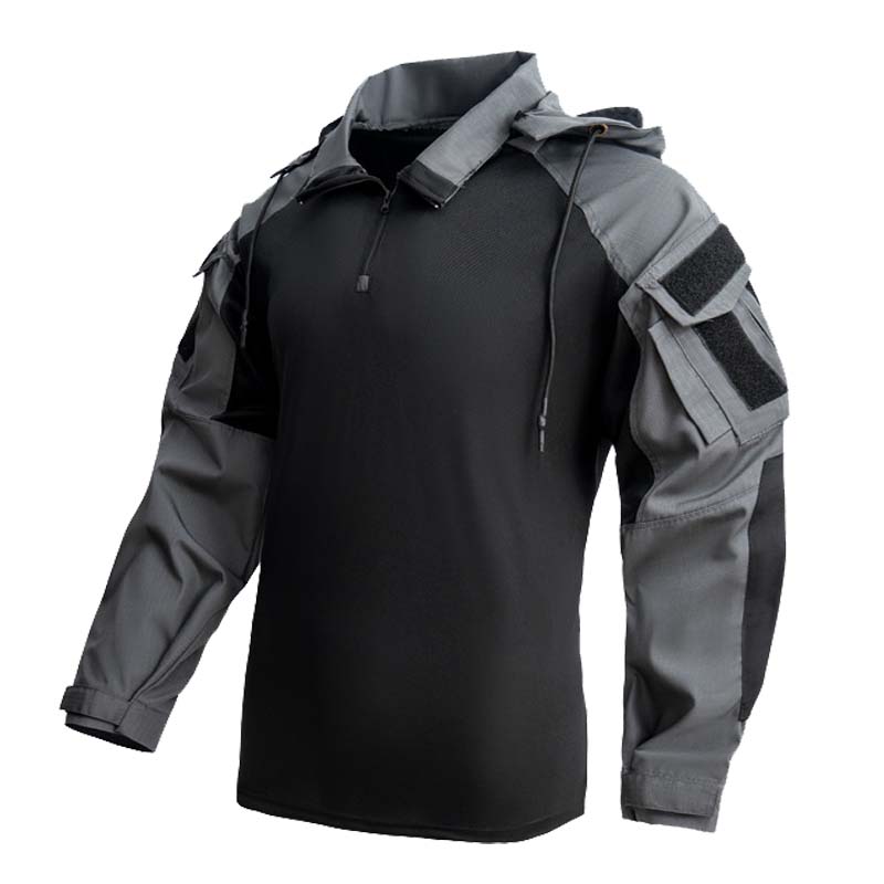 Hunting Outdoor Clothing - Camo Combat T-Shirt z kapturem męska