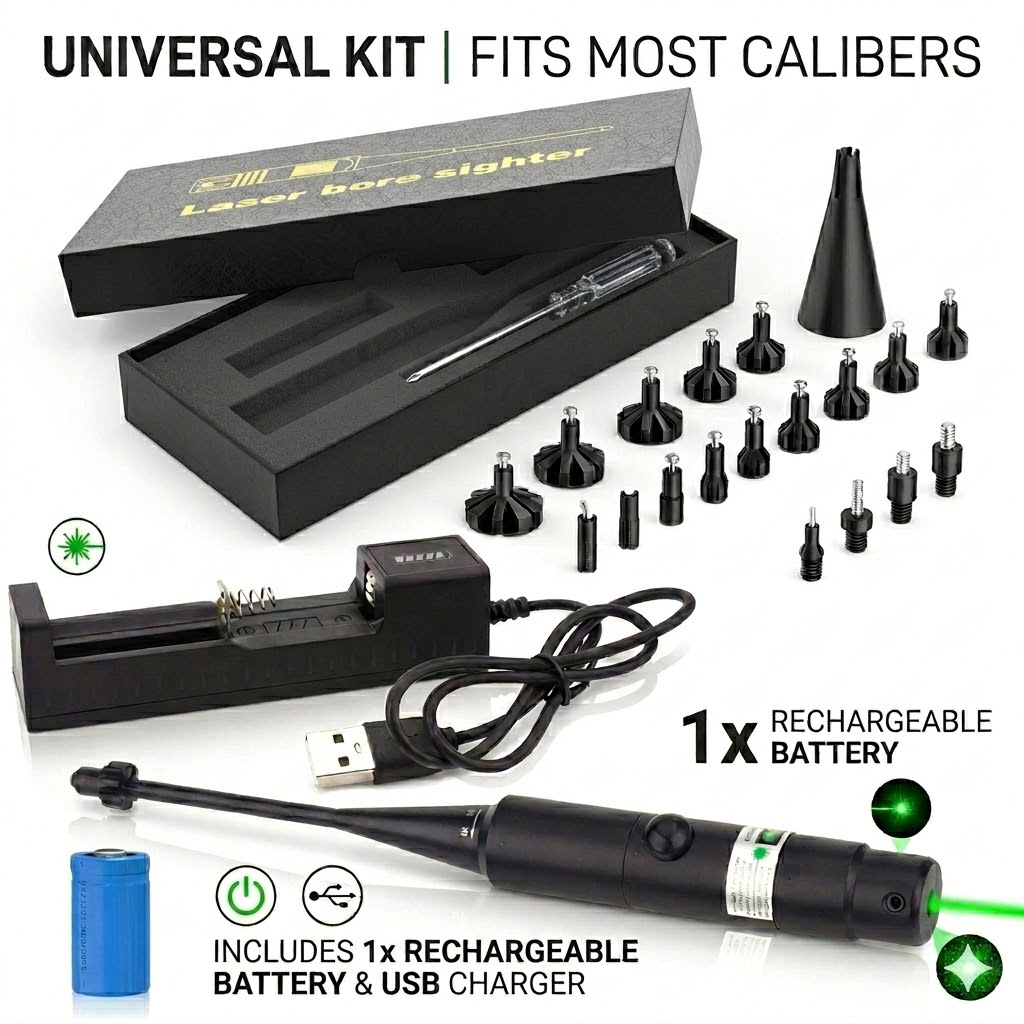 Laser Boresighter Kit - Zestaw do laserowego ustawiania celownika. Laserowy