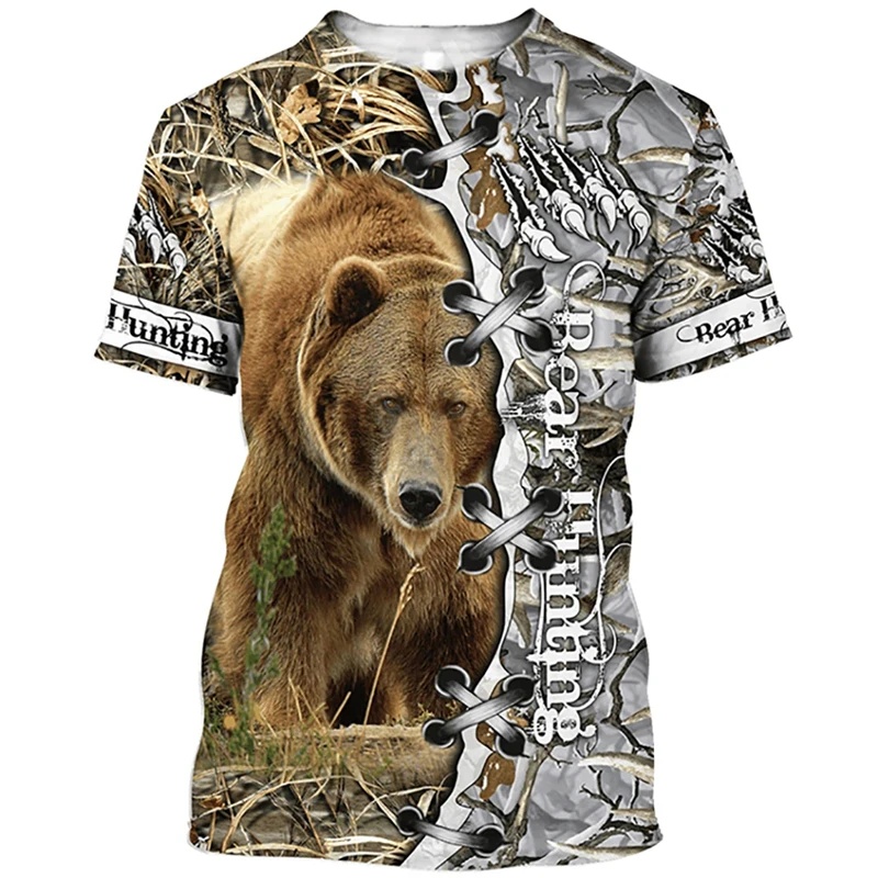 Outdoor Hunting Pictures - Koszulka męska z własnym zdjęciem, 3D