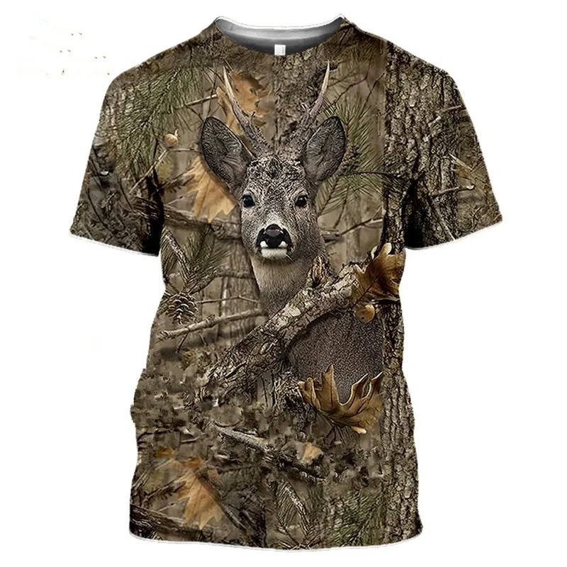 Wildman Hunting & Outdoor Robertson Photos - Koszulka 3D z kamuflażem, motywem dzikiego