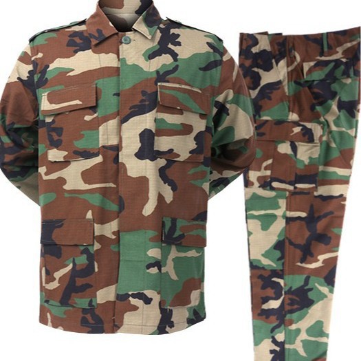 Hunting Outdoor Clothing - Męski dwuczęściowy zestaw BDU w kamuflażu,