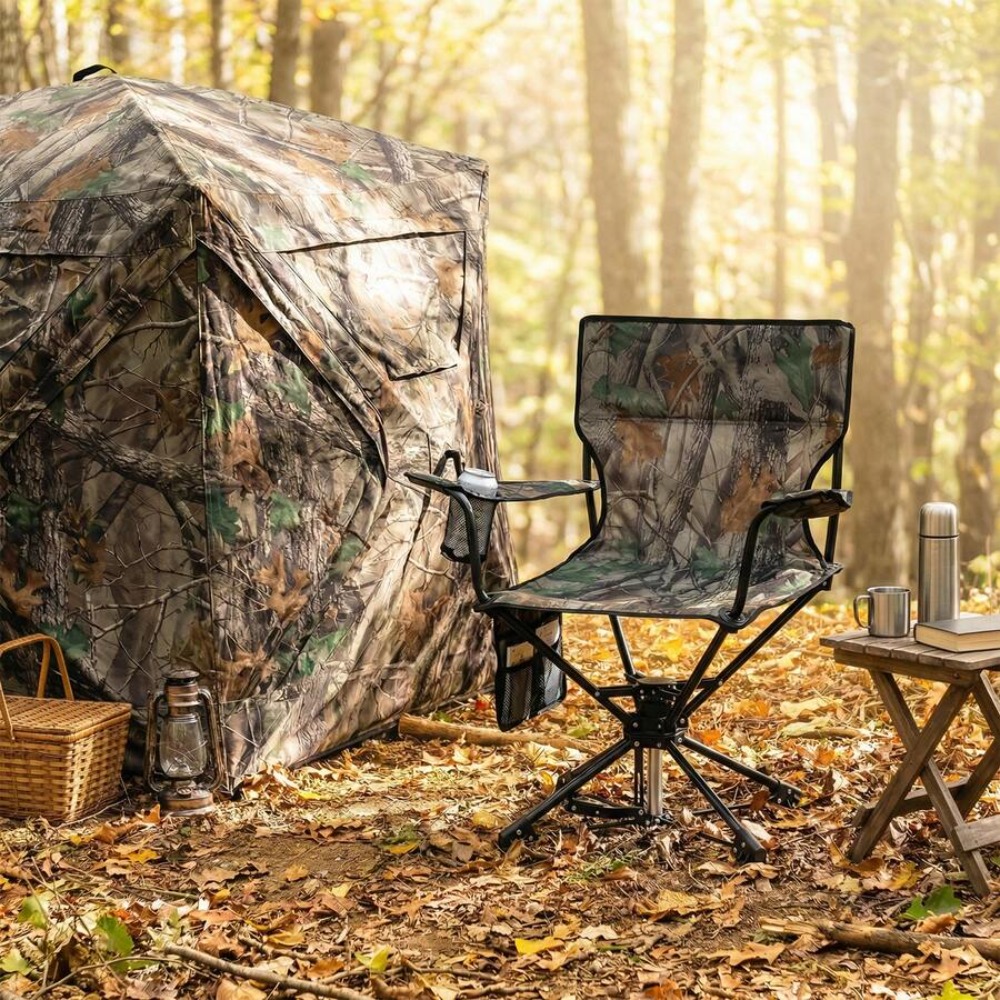 Krzesło myśliwskie z obrotową  – Hunting And Fishing Outdoor Chairs recenzja i cena