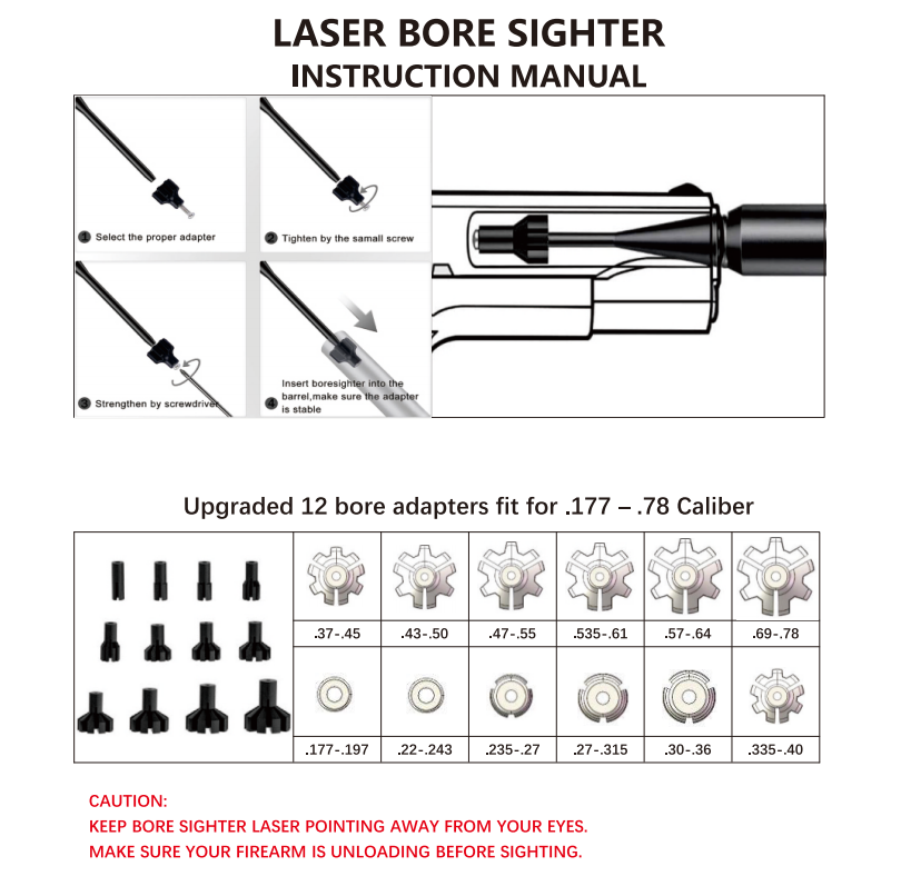 Zestaw do kolimacji lufy z 12  – Laser Boresighter Kit recenzja i cena