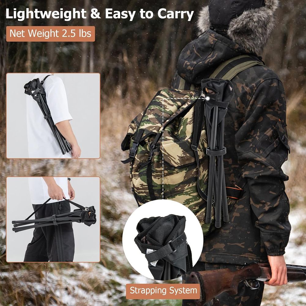 2 sztuki przenośnych, lekkich  – Hunting And Fishing Outdoor Chairs recenzja i cena