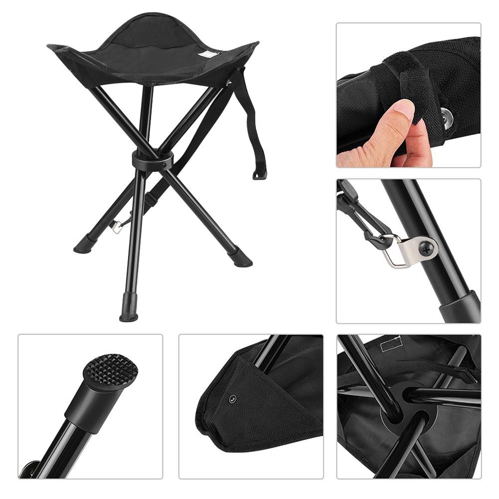 Przenośny stołek trójnóg skład – Hunting And Fishing Outdoor Chairs recenzja i cena